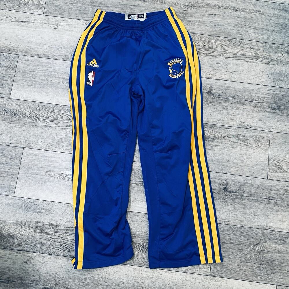 Andris Biedriņs Adidas Golden State Warriors Warmup Pants #15 2XLT PLAYER ISSUED